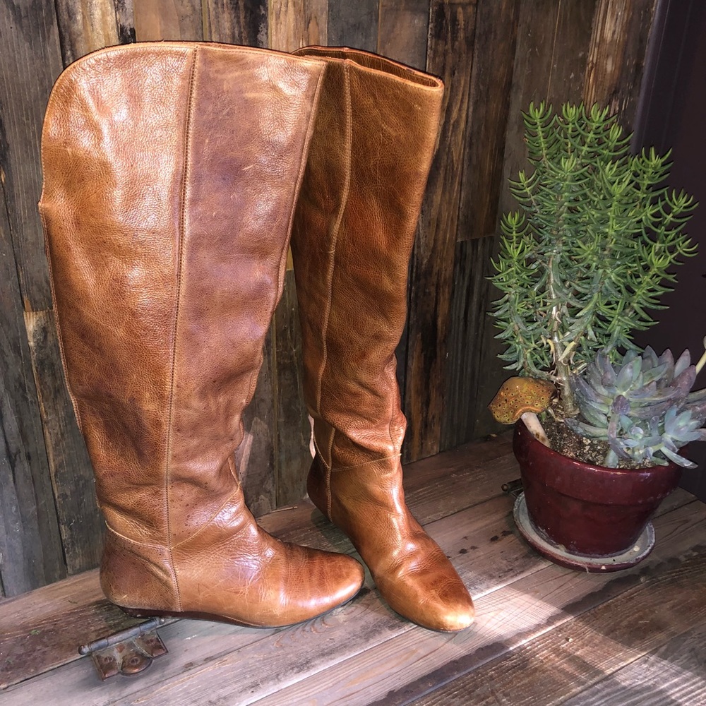 Tall leather over the knee Steve Madden boots
